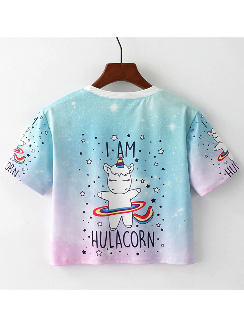 Women Soft Round Neck Loose Summer T-Shirt