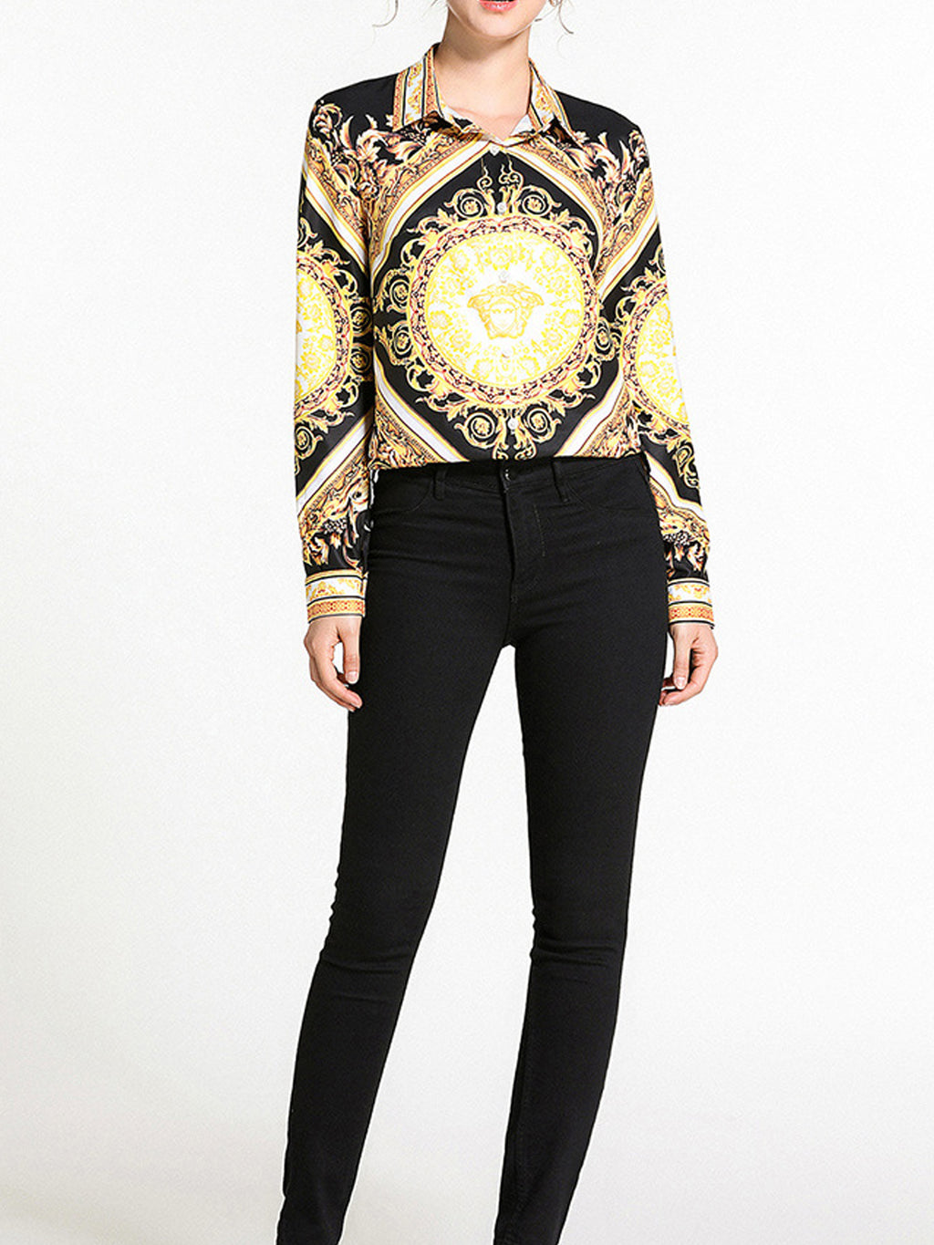 Women Fashion Long Sleeved Casual Shirt