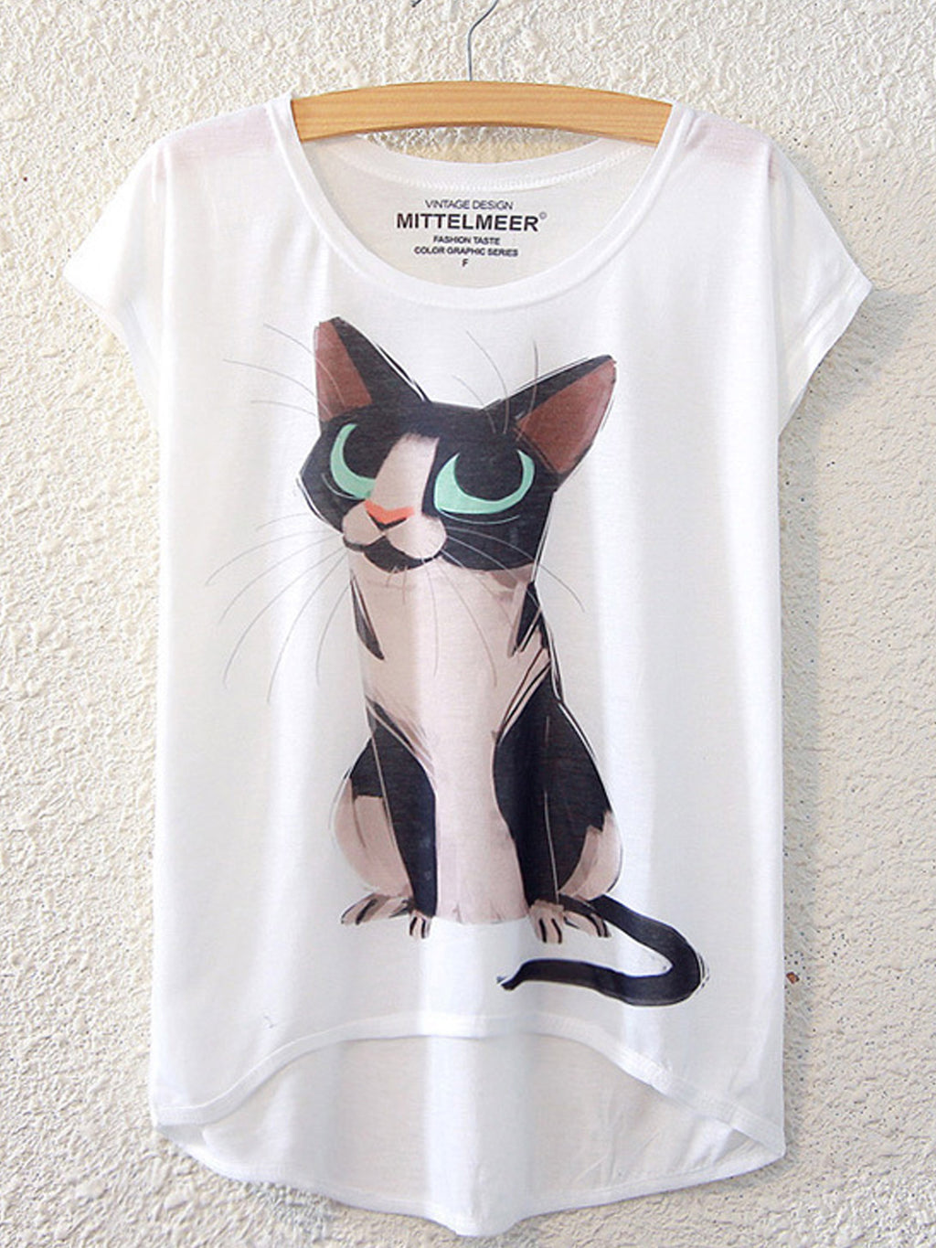 Women Cute Cat Summer Fashion Casual T-Shirt