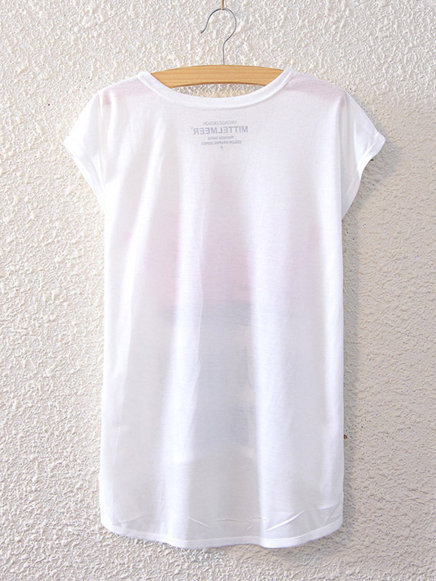 Women Elegant Style Round Neck Fashion T-Shirt
