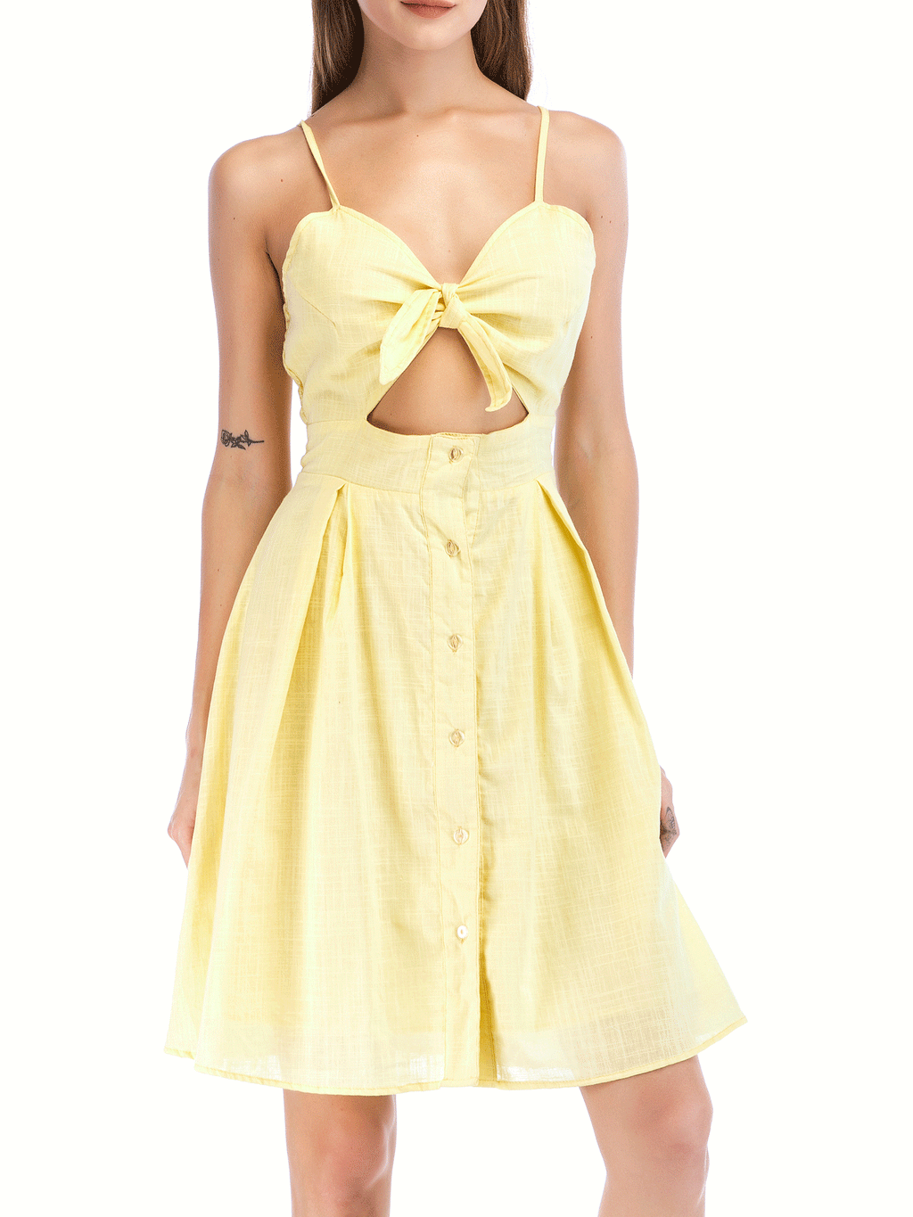 Women Strap Neck Elegant Style Soft Feel Dress