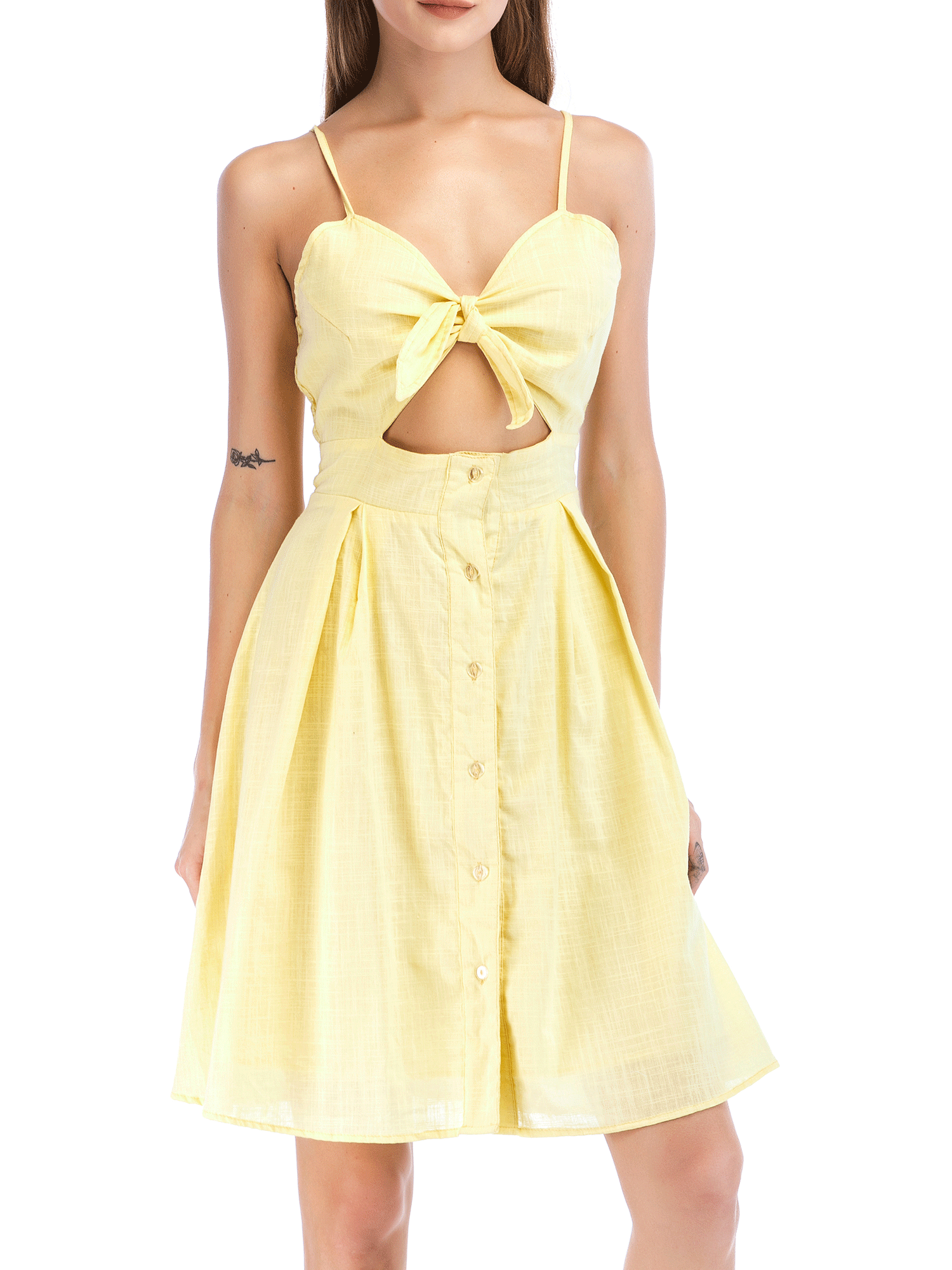 Women Strap Neck Elegant Style Soft Feel Dress