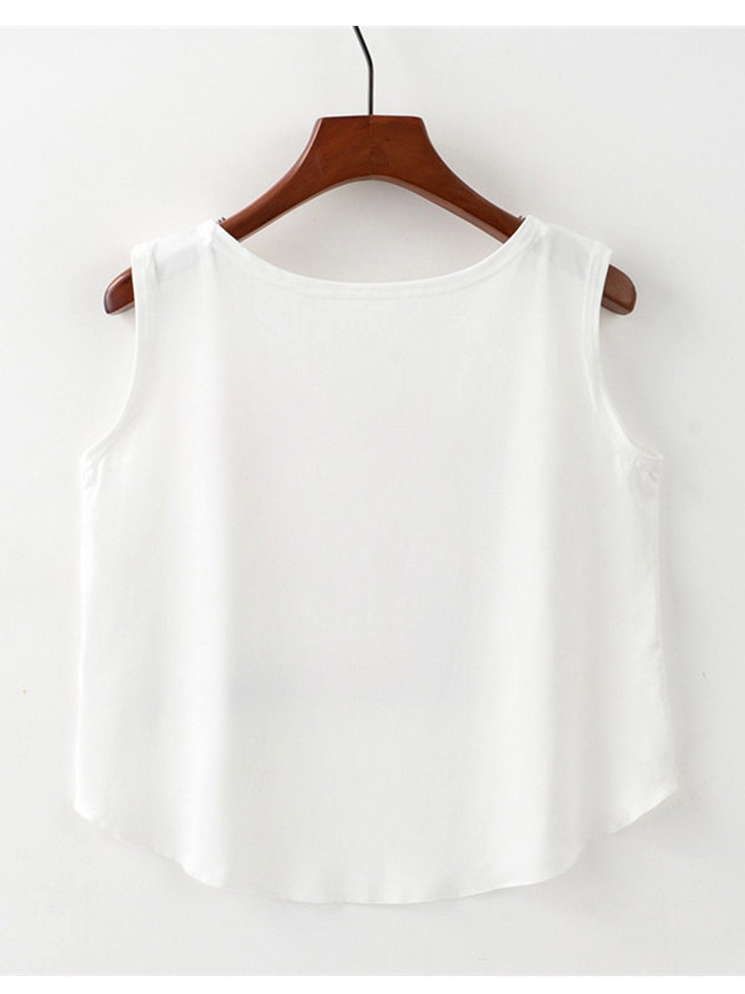 Women Sleeveless Screw Printed Summer Top