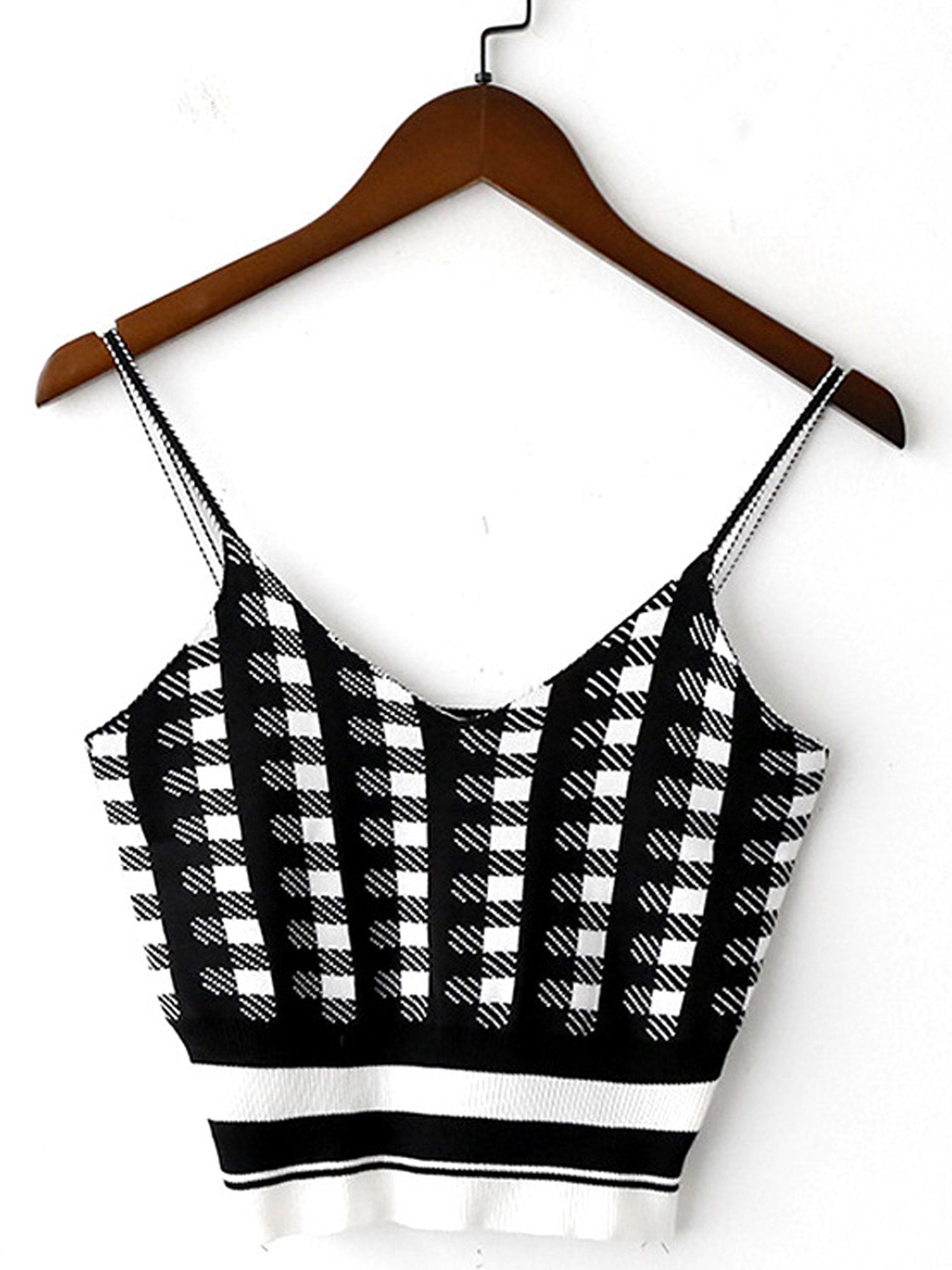 Women Thin Strap Printed Elasticated Summer Top