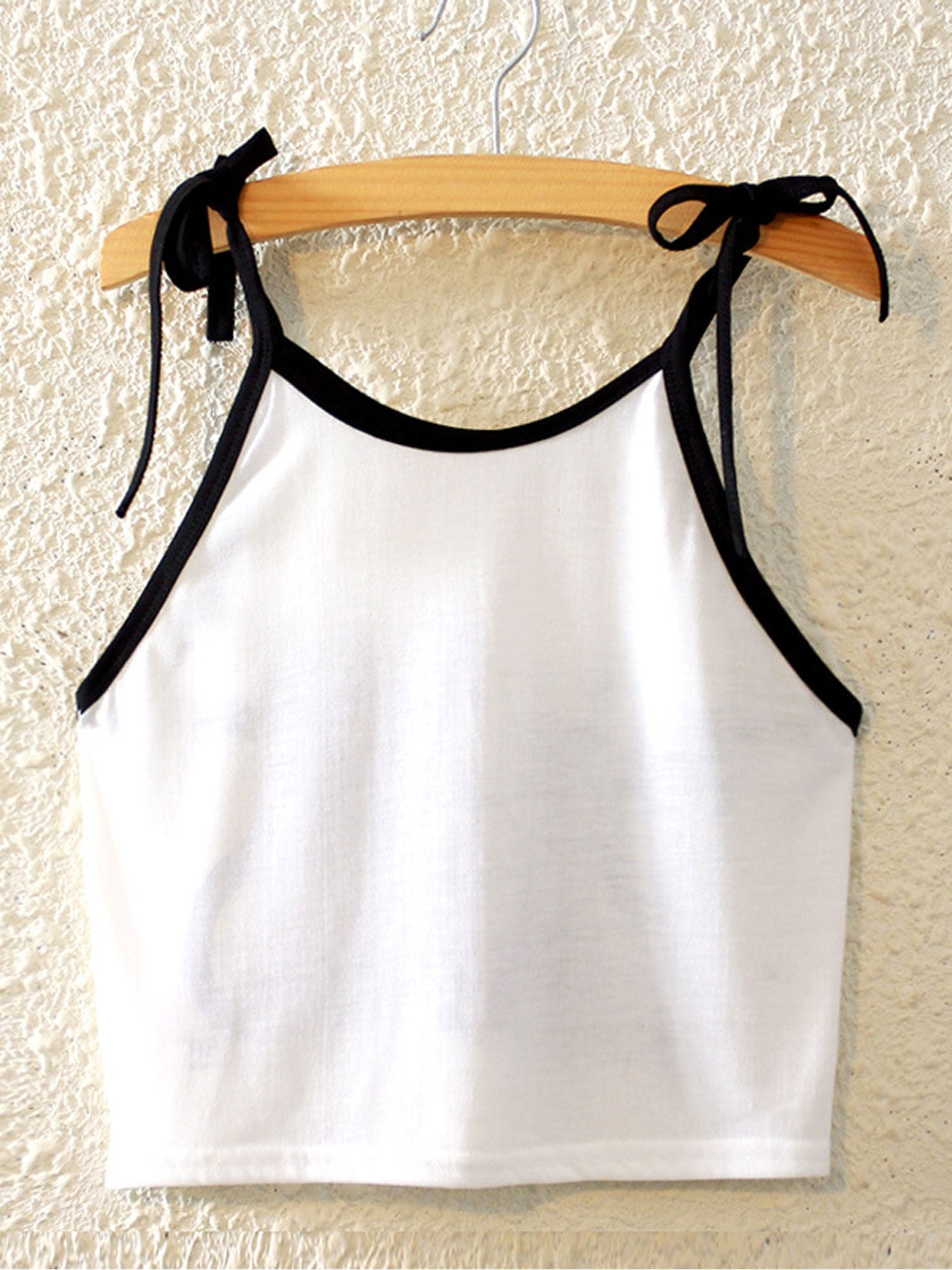 Women Tie Strap Watermelon Print Summer Top