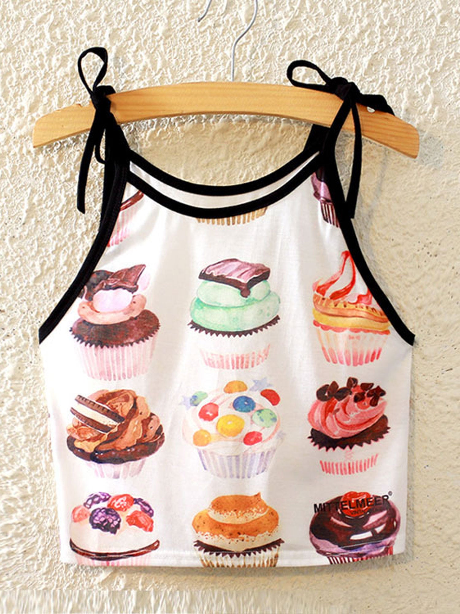 Women Snack Printed Tie Neck Cool Casual Top