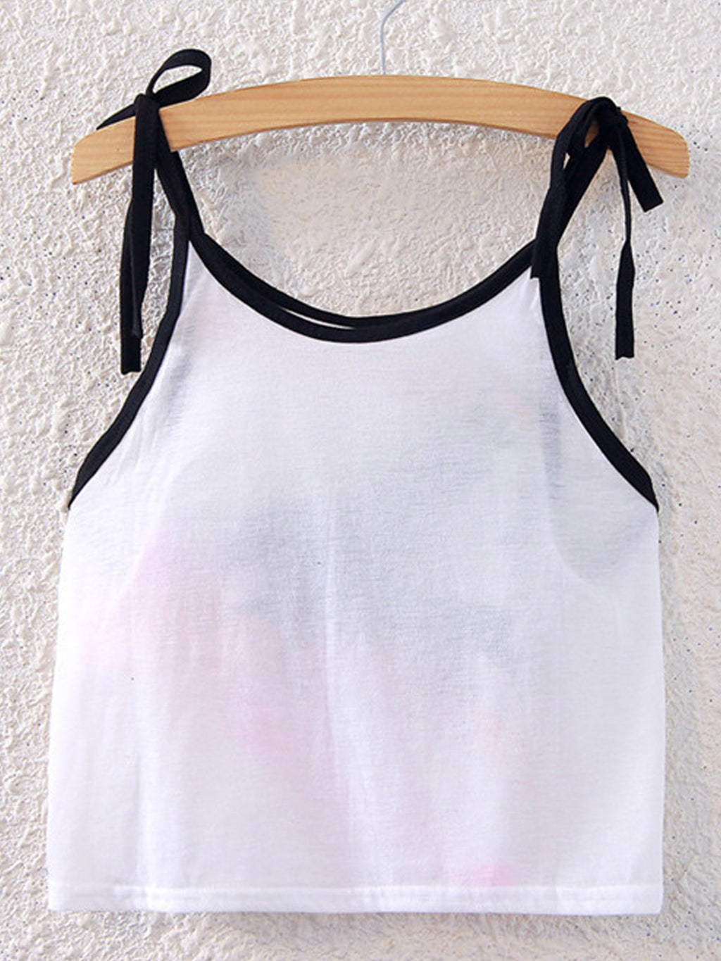 Women Flying Horse Strap Shoulder Casual Top