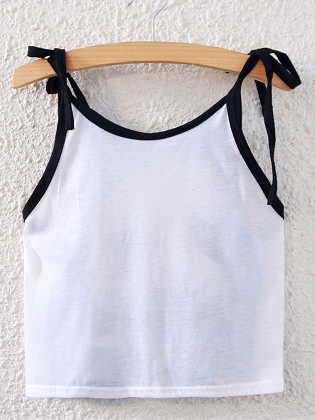 Women Panda Printed Strap Tie Summer Top