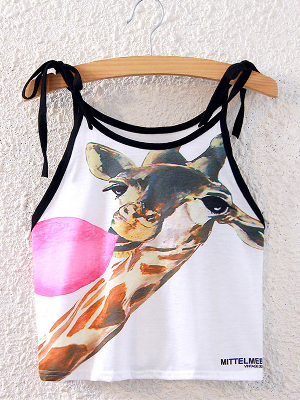 Women Deer Print Short Length Summer Top