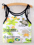 Women Animal Print Short Cool Summer Top