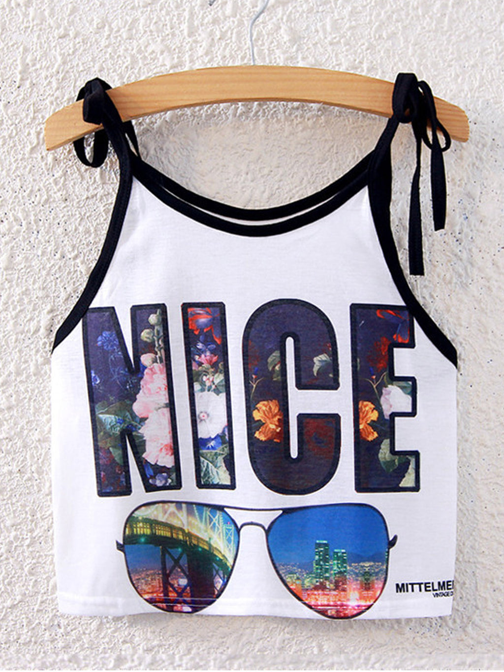 Women Summer Strap Neck Cool Printed Top