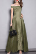 Women V-Neck Sequin Chiffon Elegant Party Dress