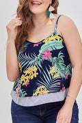 Women Strap Neck Printed Loose Fit Summer Top