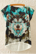 Women Printed Loose Short Sleeve T-Shirt