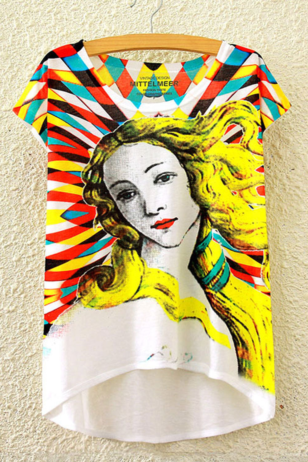 Women Girl Printed Loose Casual T-Shirt
