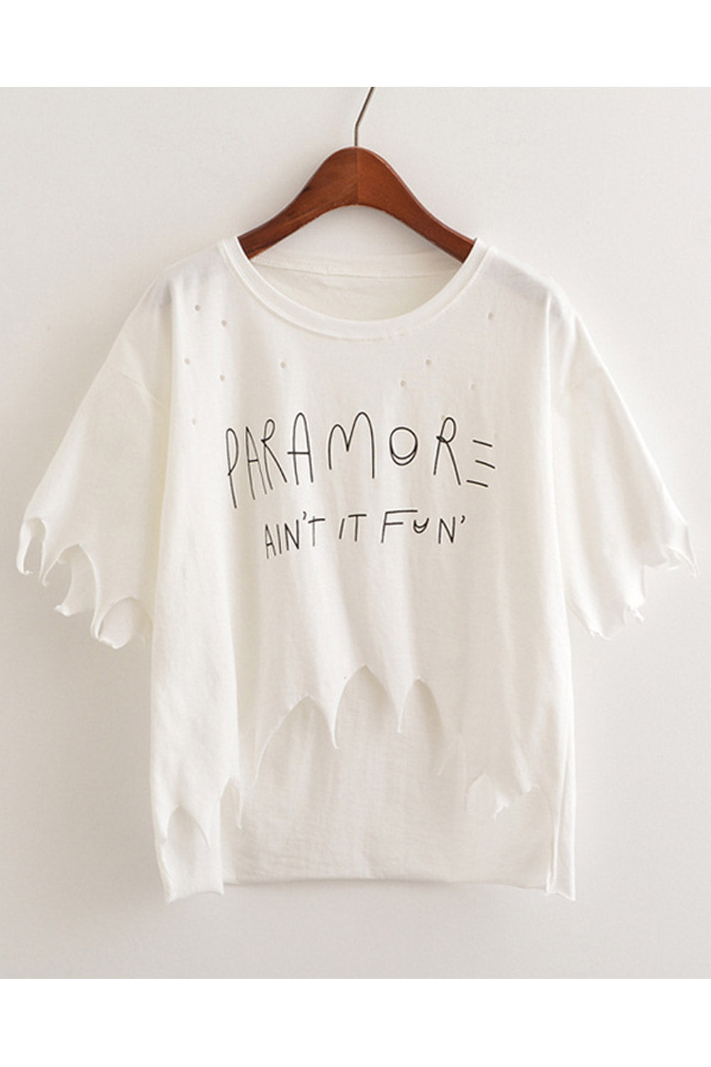 Women Summer Irregular Small Patch T-Shirt