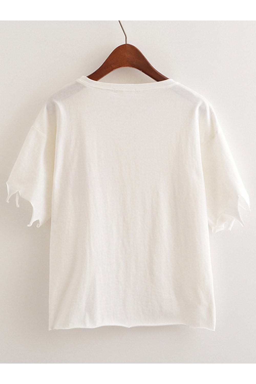 Women Summer Irregular Small Patch T-Shirt