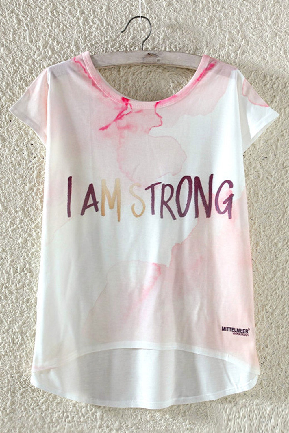Women Summer Letter Printed Casual T-Shirt