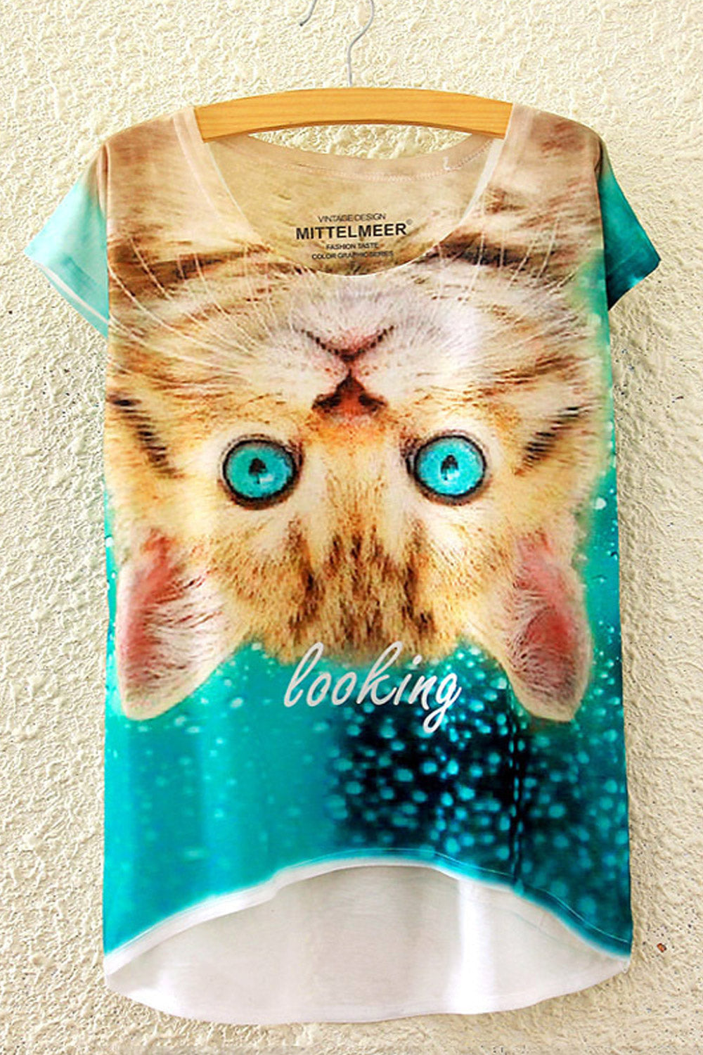 Women Cute Small Sleeve Irregular Fashion T-Shirt