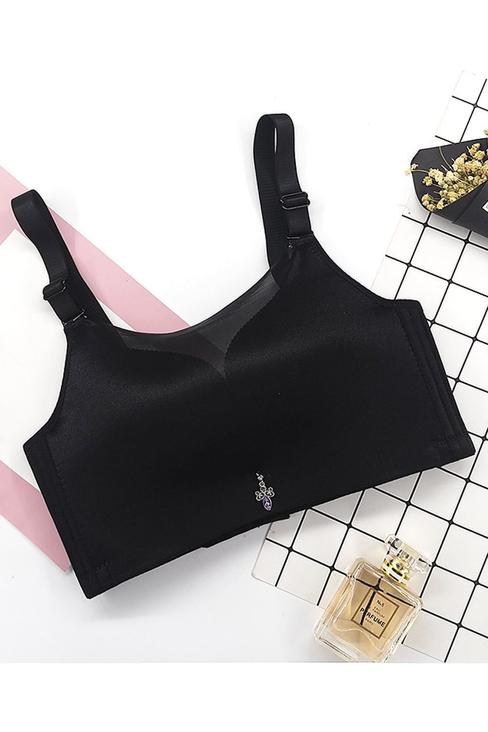 Women Thick Adjustable Strap Breathable Bra