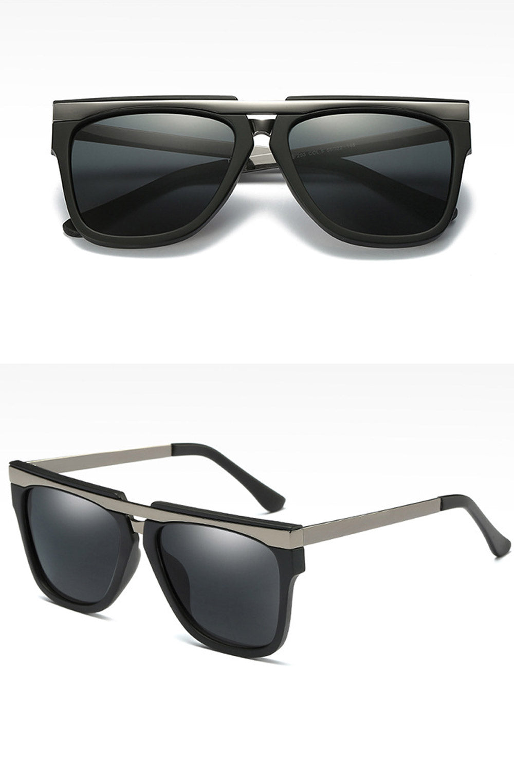 Men Big Frame Square Shaped Casual Sun Glass