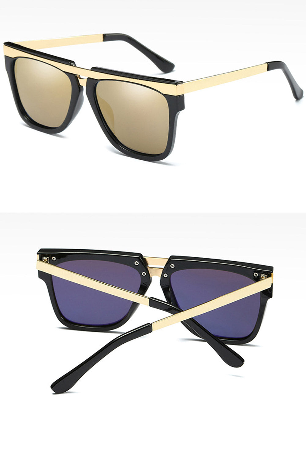 Men Big Frame Square Shaped Casual Sun Glass