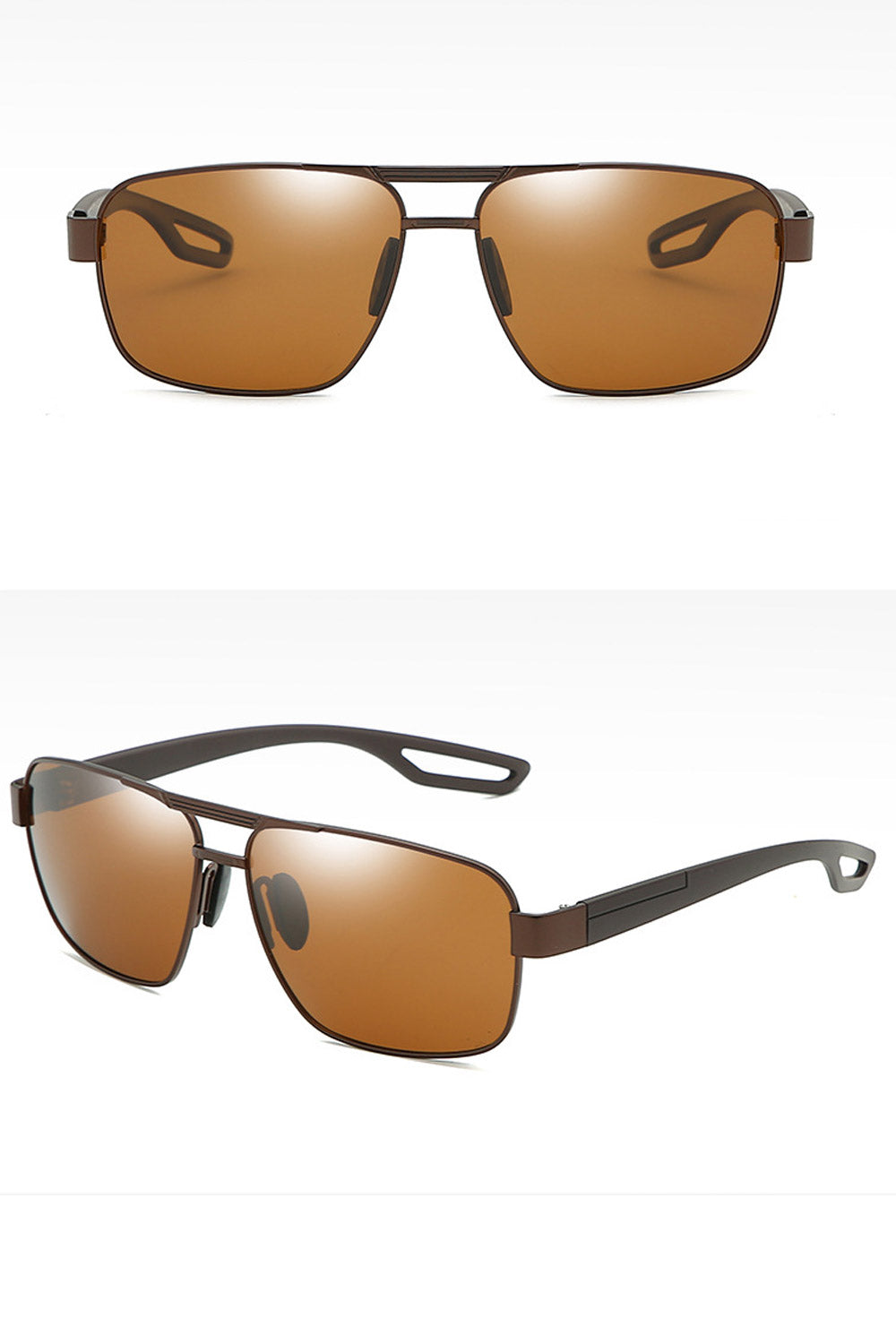 Men Fashion Square Metal Frame Sunglass