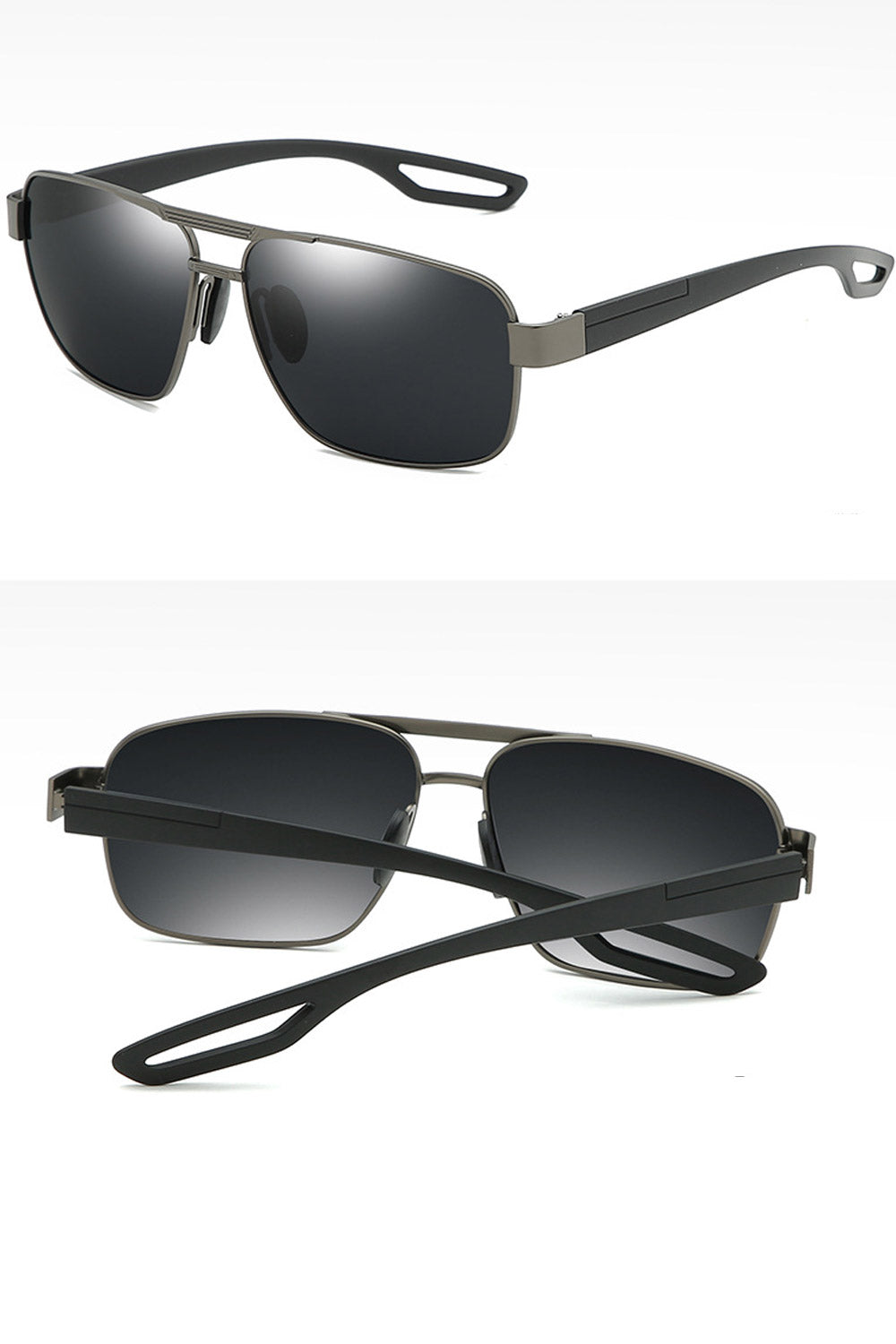 Men Fashion Square Metal Frame Sunglass