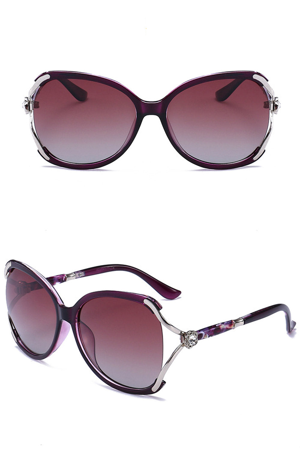 Women Polarized Plastic Frame Stylish Sunglass