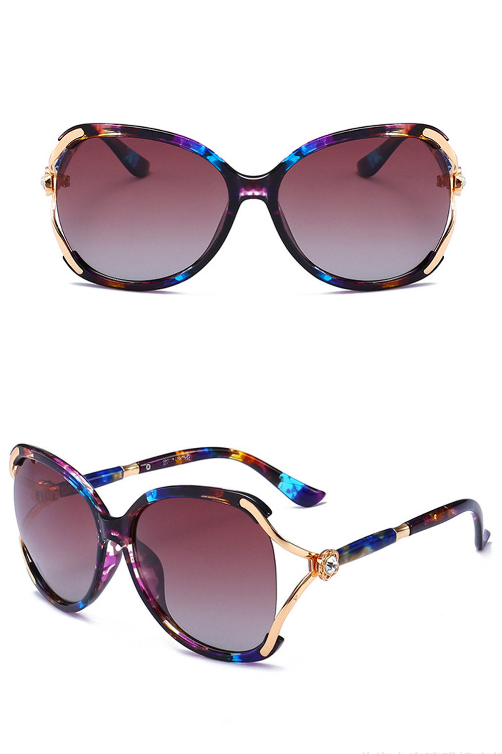 Women Polarized Plastic Frame Stylish Sunglass
