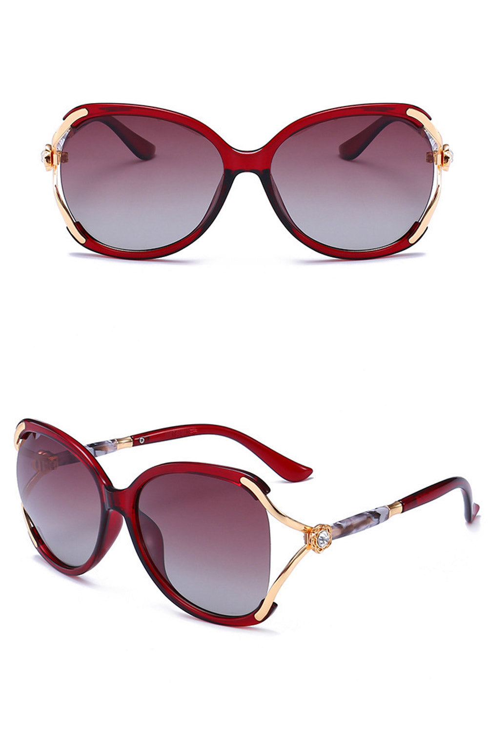 Women Polarized Plastic Frame Stylish Sunglass