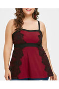 Women Flower Lace Elastic Strap Restfull Top