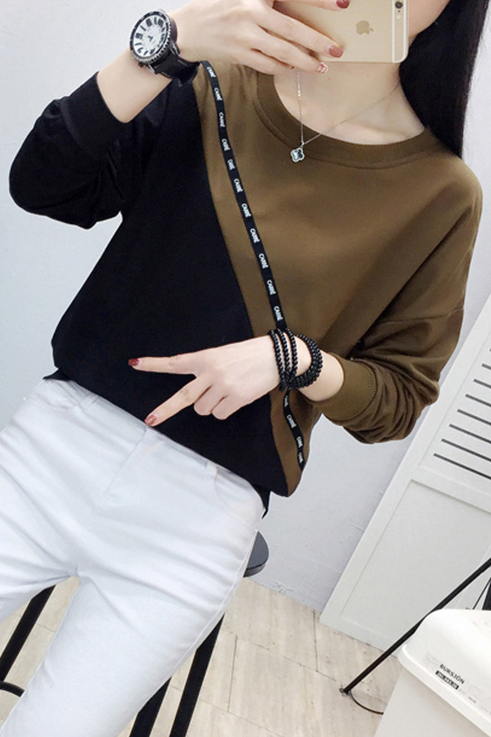 Women Warm Long Sleeved Fashion Top
