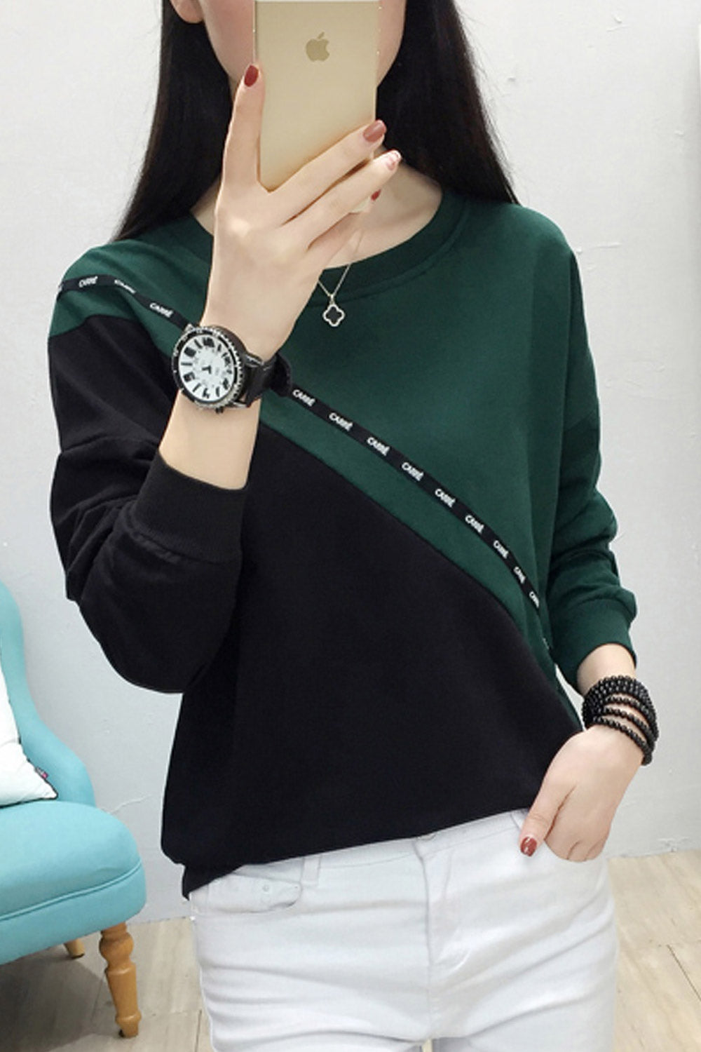 Women Warm Long Sleeved Fashion Top