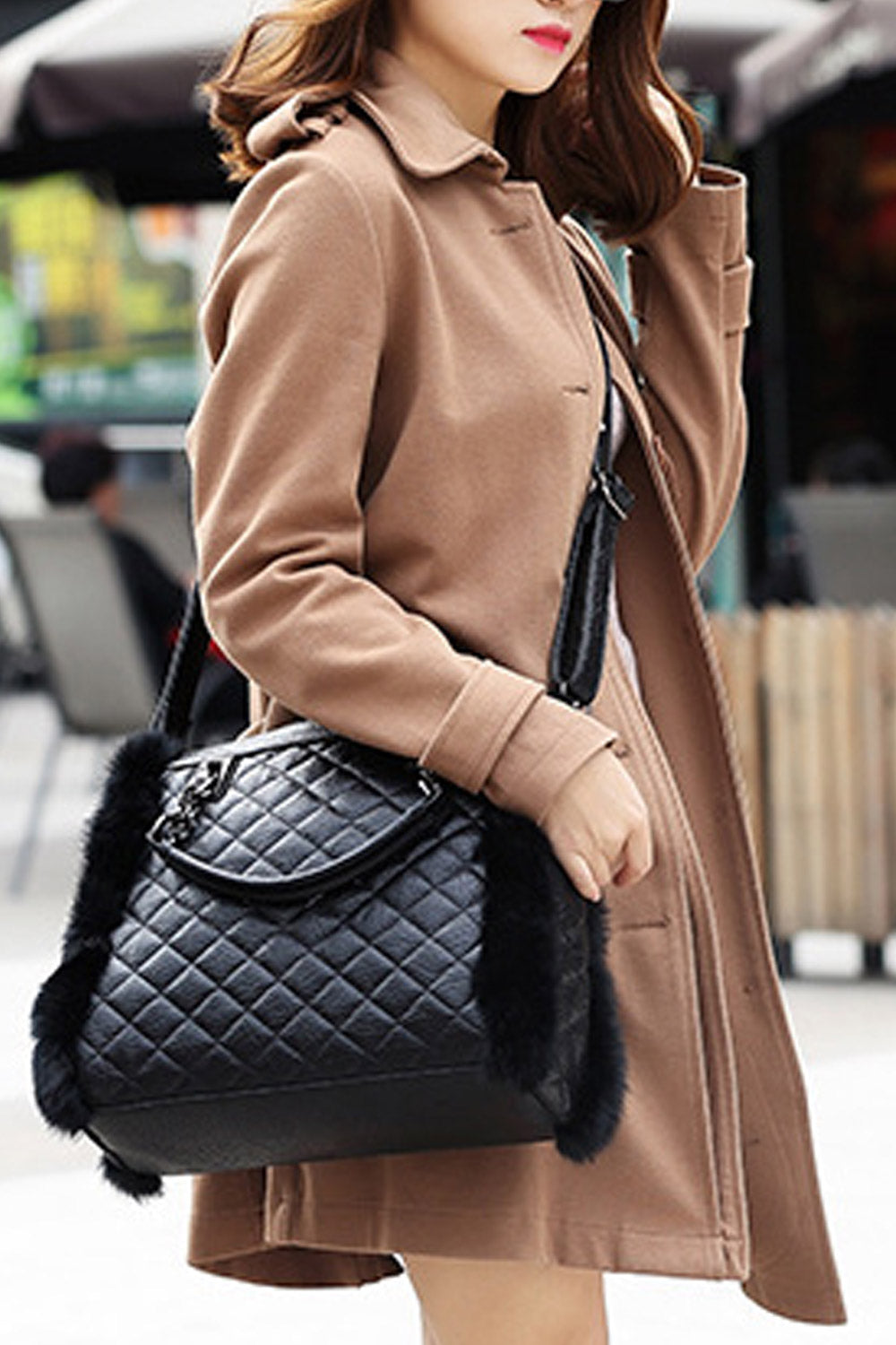 Women Embroidered Solid Colored Handbag