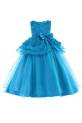 Kids Girls Glamorous Tiny Flower Wedding Dress