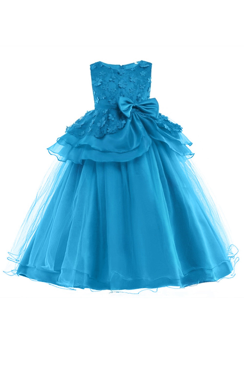 Kids Girls Glamorous Tiny Flower Wedding Dress