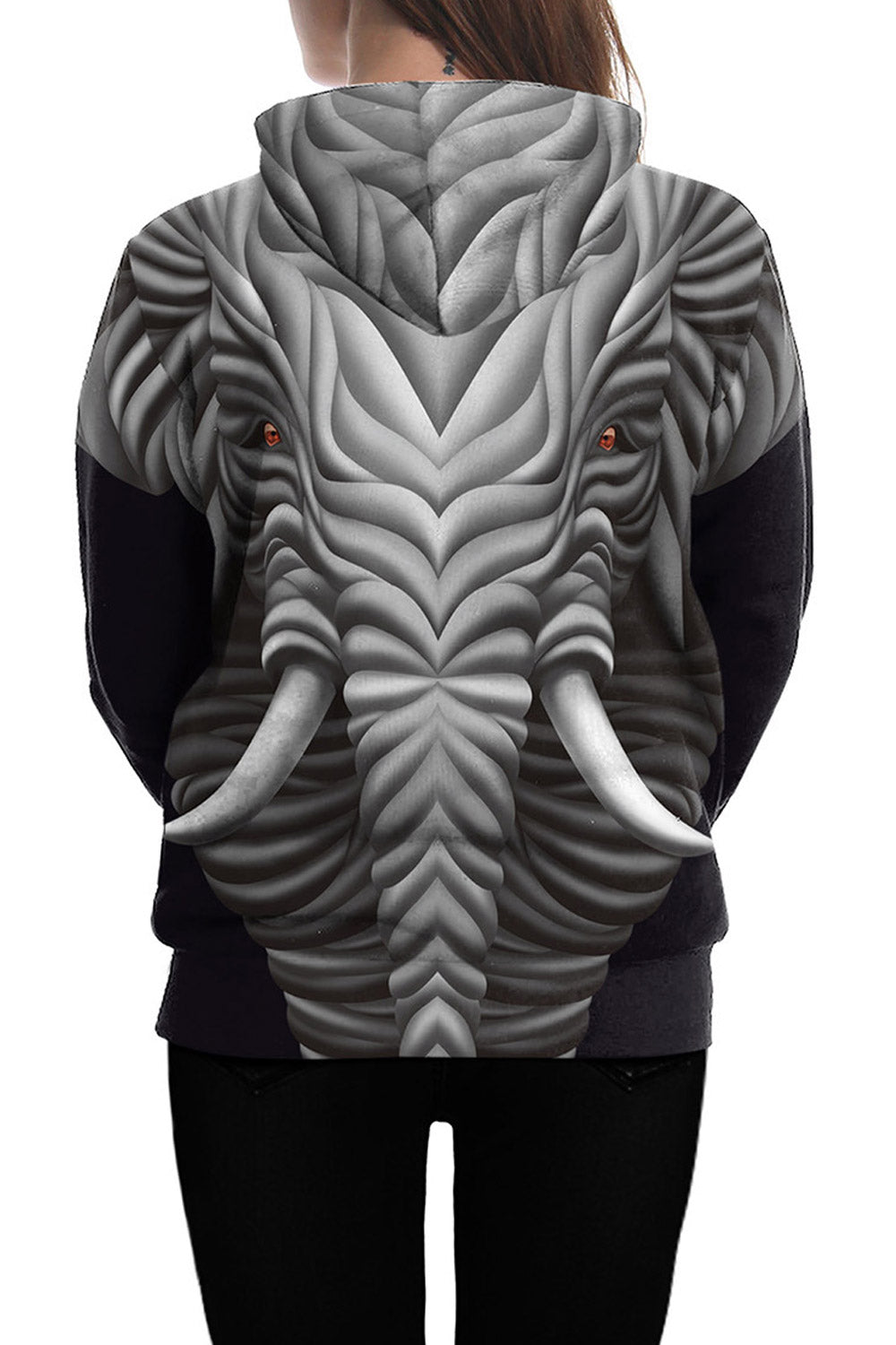 Women Classic Comfort 3D Print Warm Hoodie