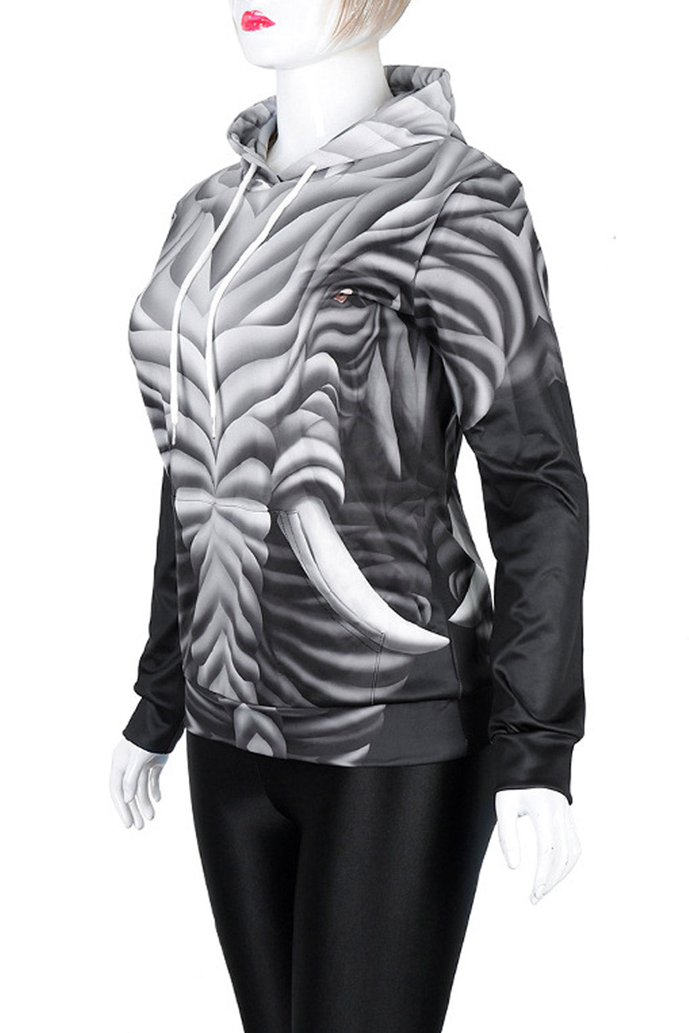 Women Classic Comfort 3D Print Warm Hoodie