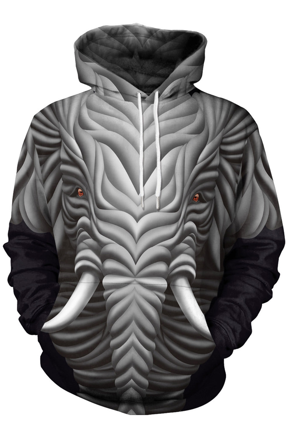 Women Classic Comfort 3D Print Warm Hoodie