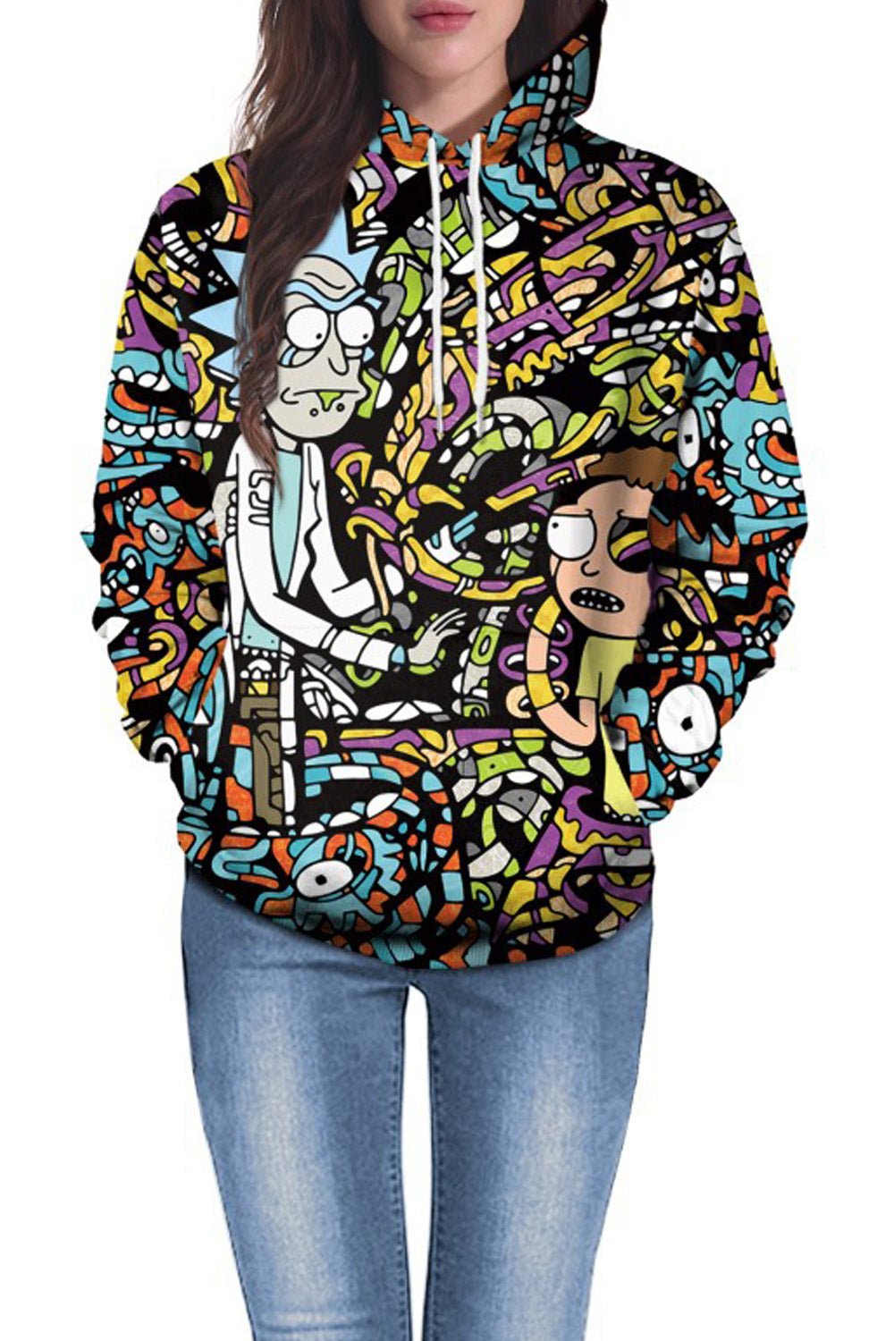 Women Comfort Full Sleeve 3D Print Hoodie