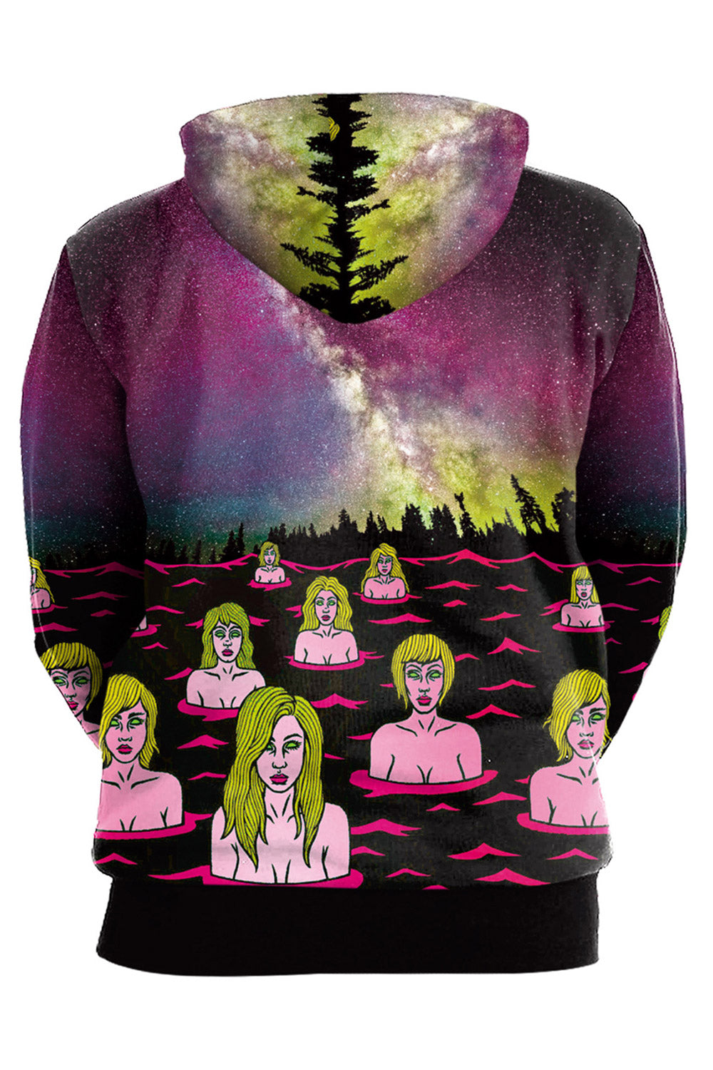 Women Star 3D Print Loose & Warm Hoodie