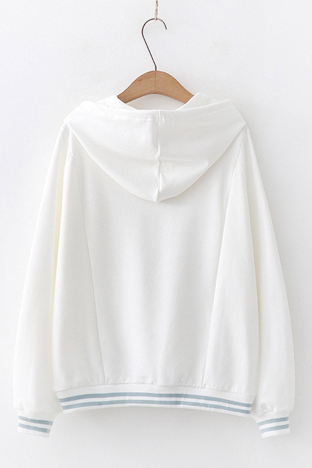 Women Striped Loose Fit Casual Hoodie
