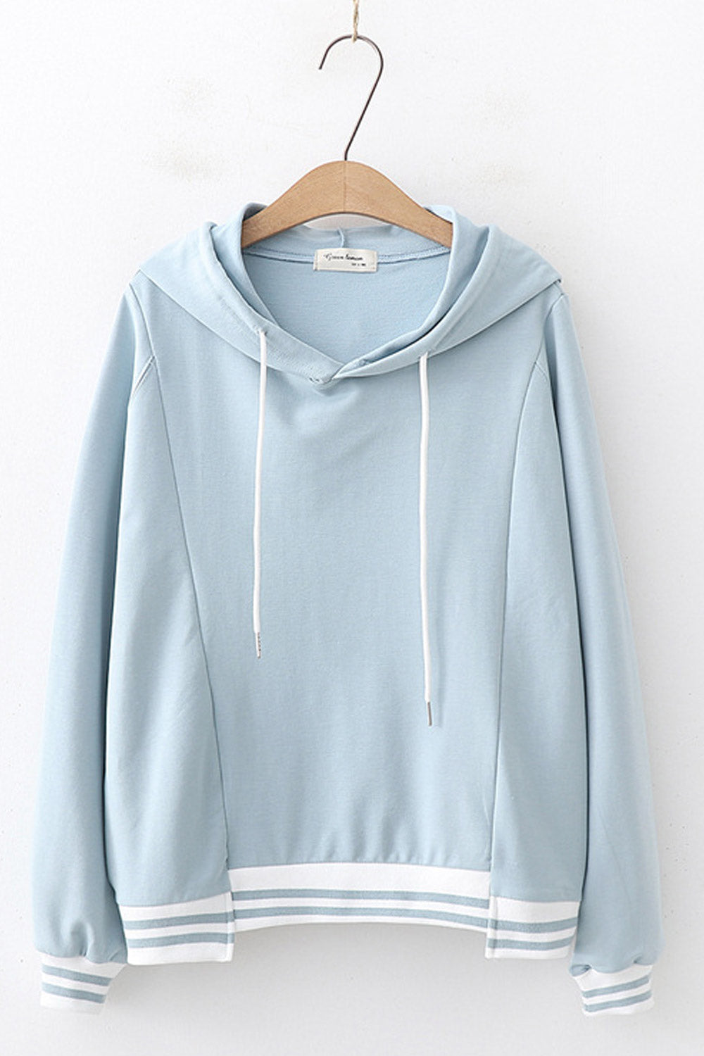 Women Striped Loose Fit Casual Hoodie