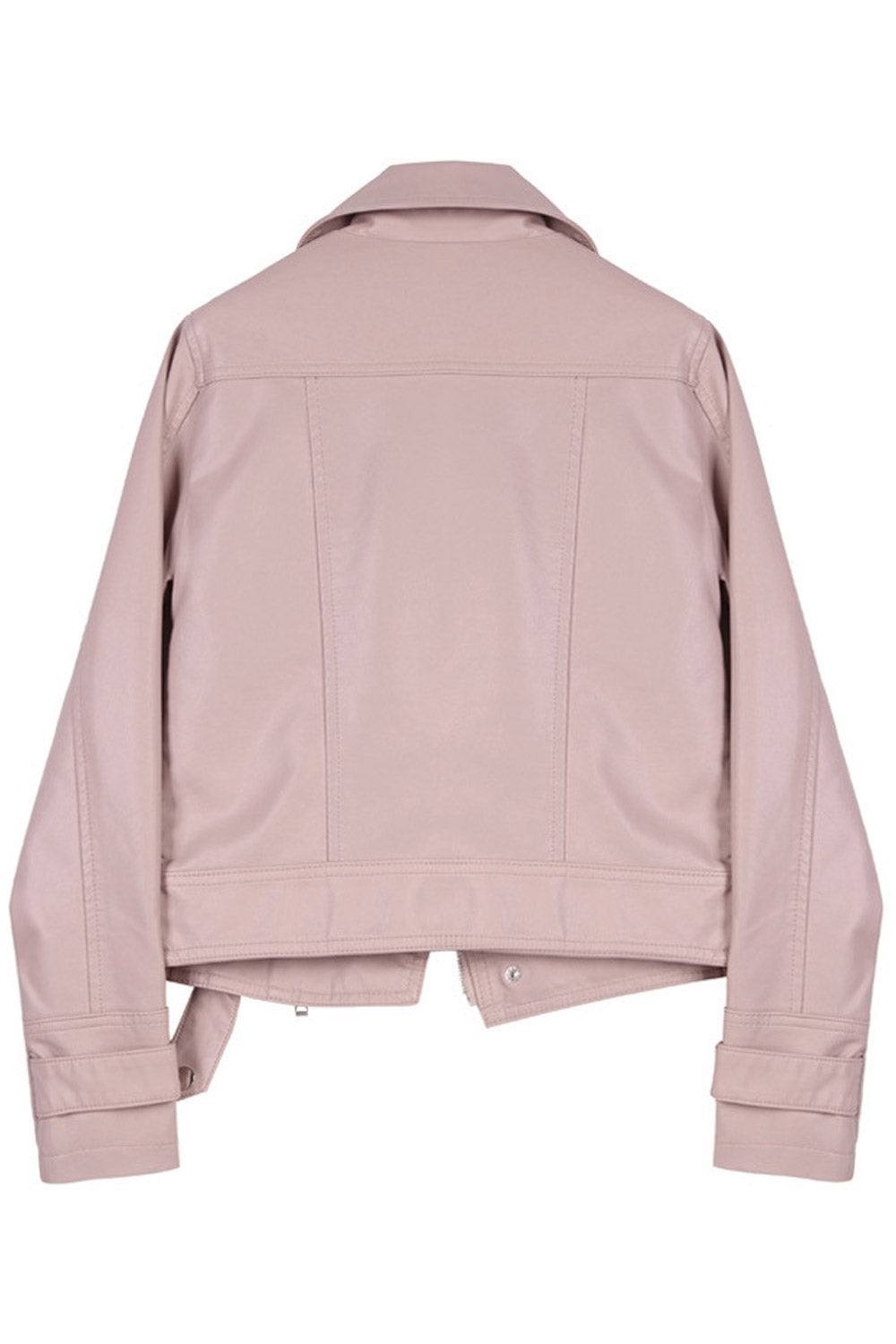 Women Allurig Long Sleeve Loose Fit Leather Jacket