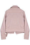 Women Allurig Long Sleeve Loose Fit Leather Jacket