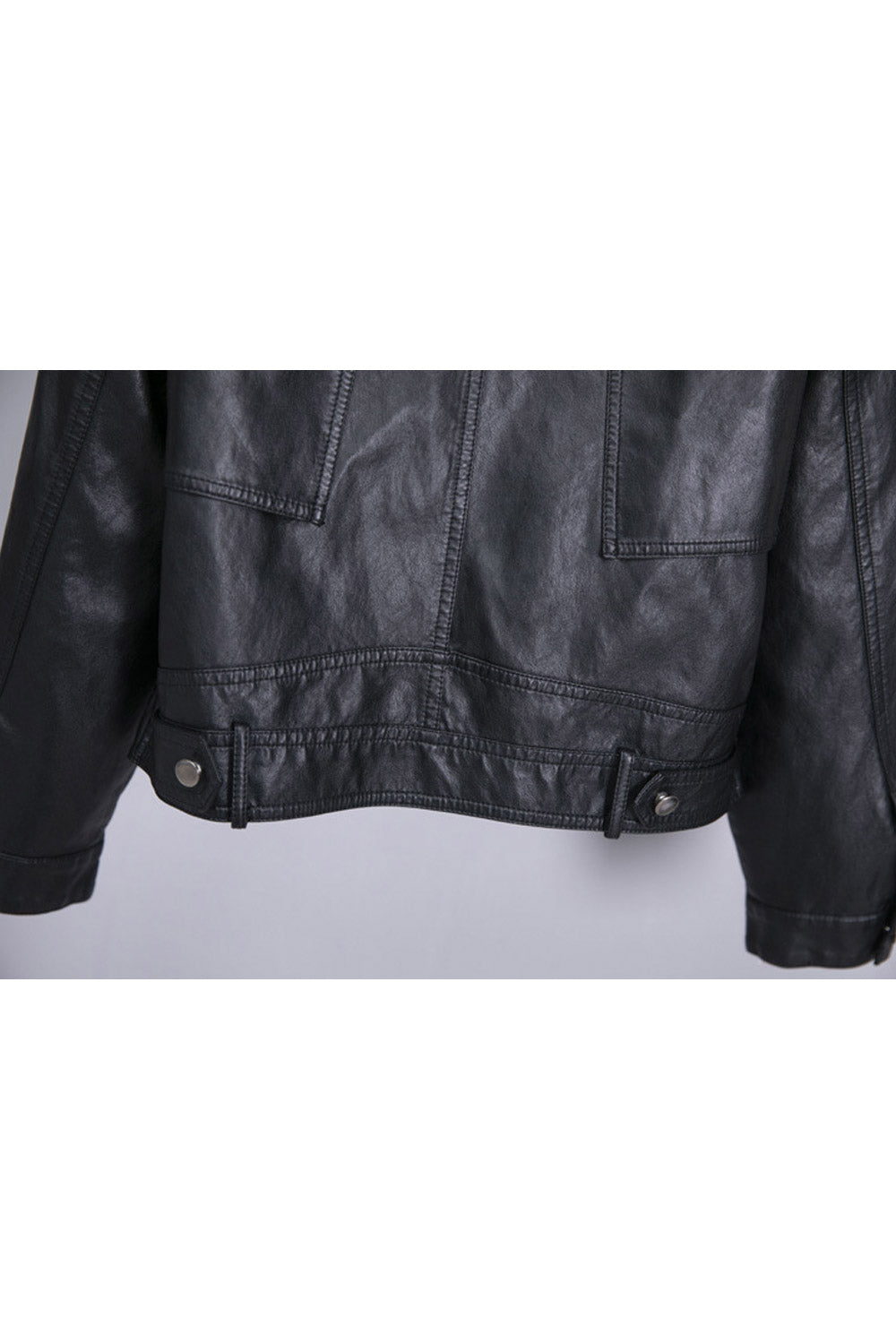 Women Splendid Solid Color Casual Leather Jacket