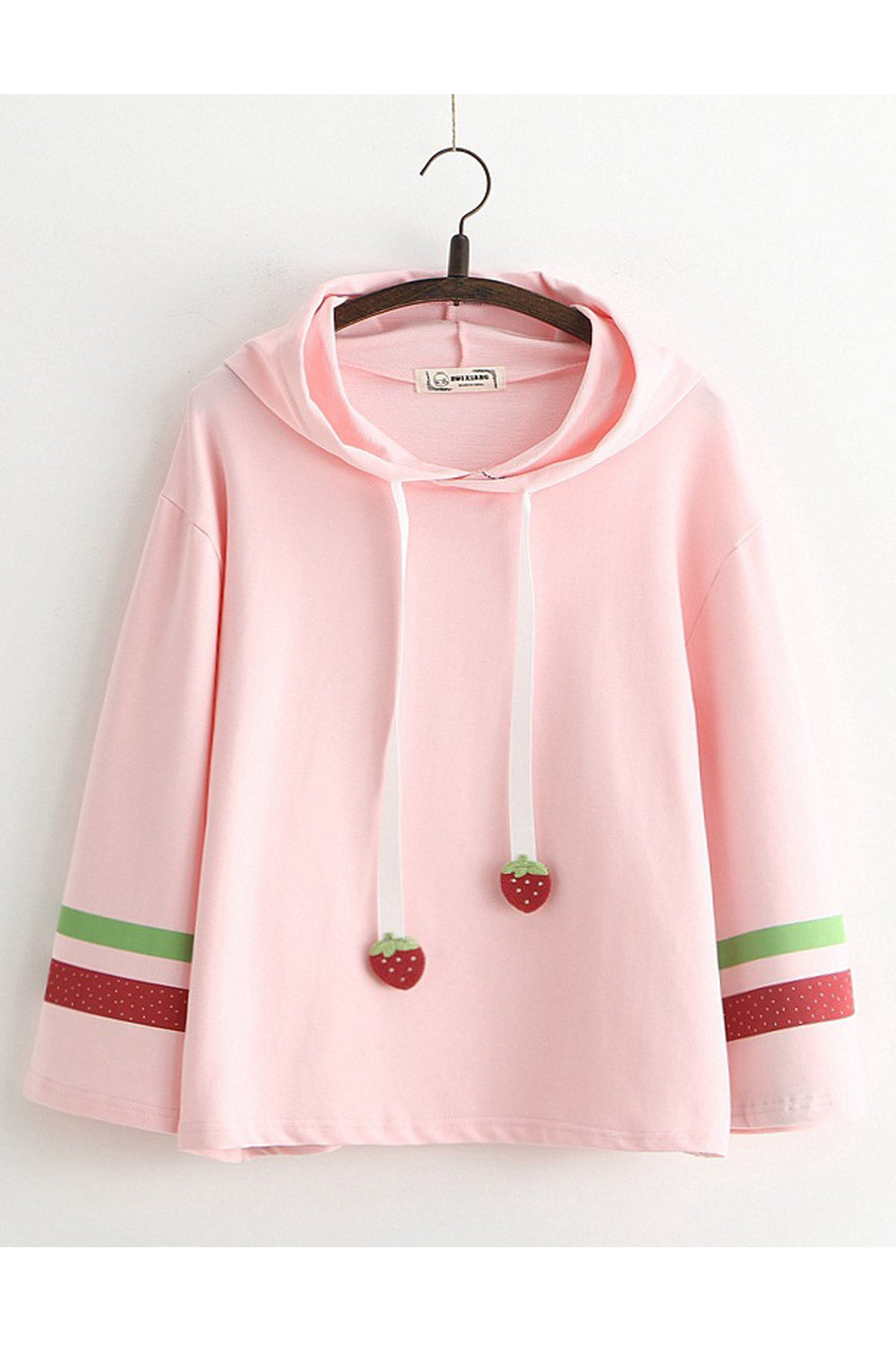 Women Charming Solid Color Loose Fit Hoodie.
