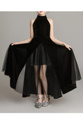 Kid Girl Elegant Off Shoulder Long Skirt Evening Dress