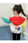 Kids Girls Multi Colored Breathable Warm Jacket